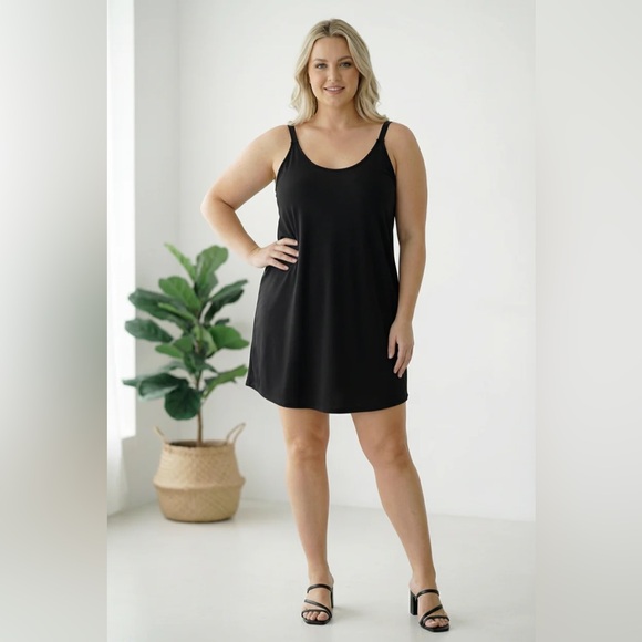 P.S. Kate Dresses & Skirts - PS Kate PLUS BLACK SOLID DRESS